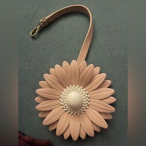 NWOT Kate Spade leather flower purse charm!